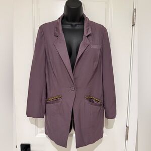 Free People Studded Pocket Detail Blazer